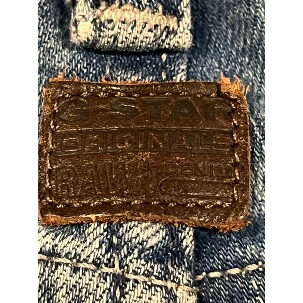 G Star Raw  Men's Blue Jeans Skinny 3D Zip‎ Knee 28x30